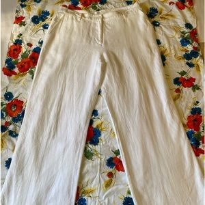 Vintage 100% linen slacks, cotton lined.